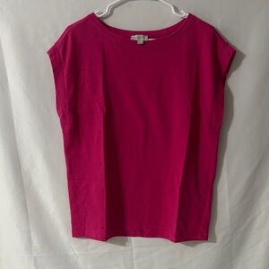 LOFT Fuchsia Short Sleeve Tee